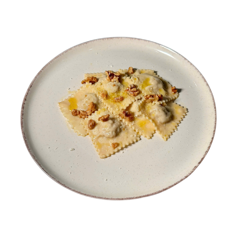 Meat Ravioli with Sage Butter Sauce