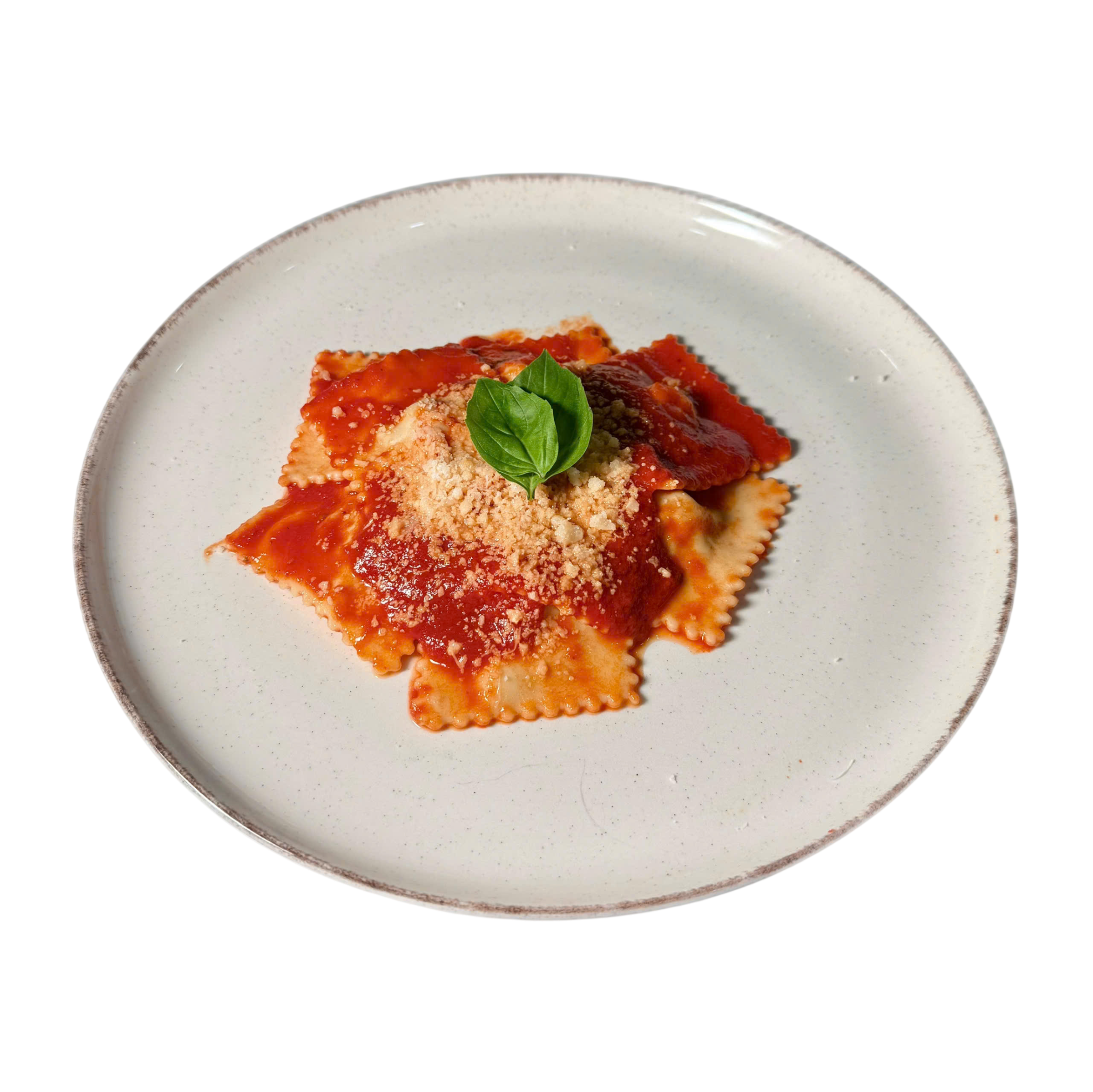 Meat Ravioli with Tomato & Basil Sauce