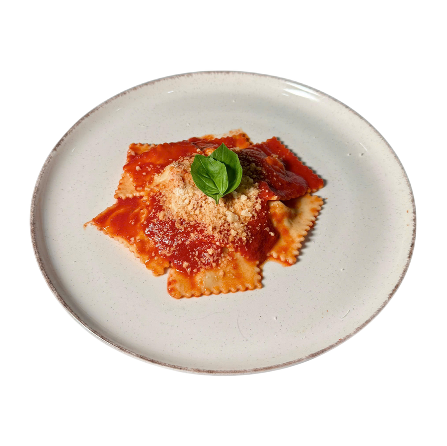 Meat Ravioli with Tomato & Basil Sauce