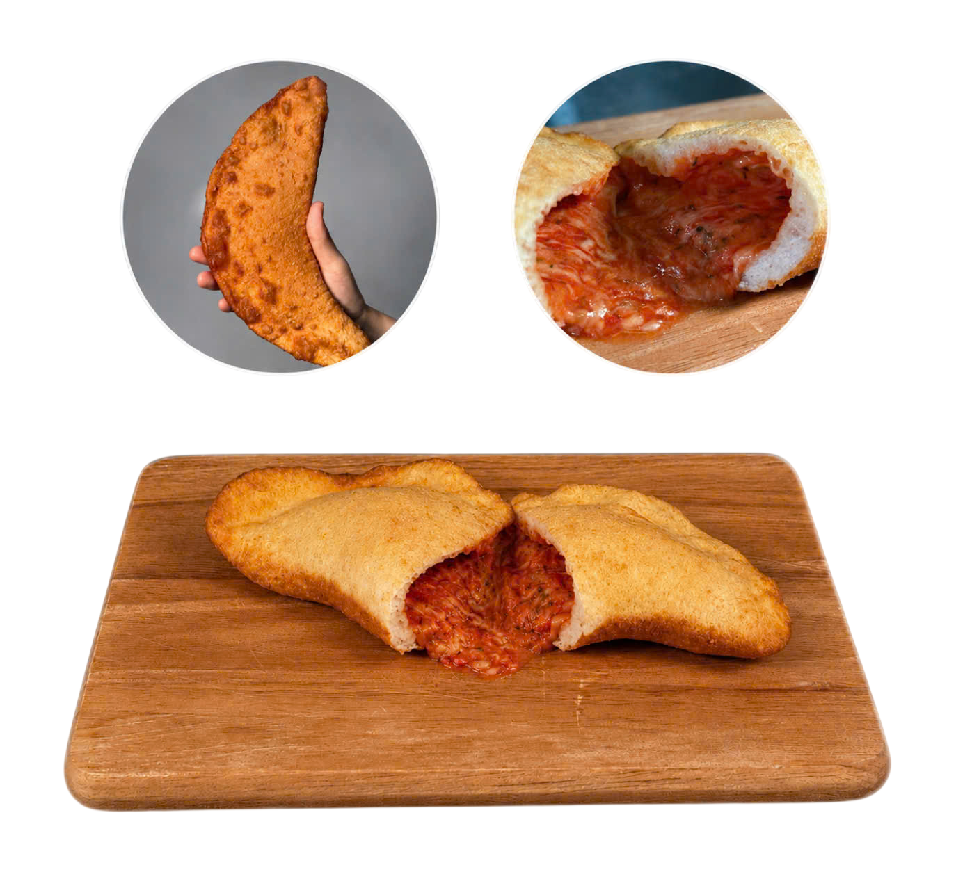 Panzerotti tomato sauce and mozzarella